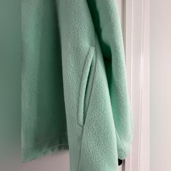J. Crew Factory Mint Green Sherpa Pullover Sweater Women’s XL - Picture 8 of 12